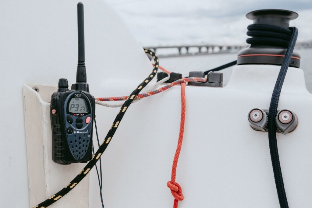Photo by cottonbro from Pexels Emergency VHF boat radio