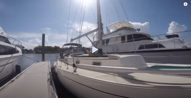 Niagara 35 yacht at a dock 