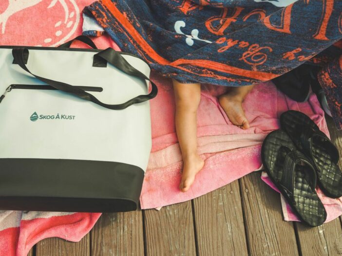 Sailing Bag and Sandals for a Week Long Holiday